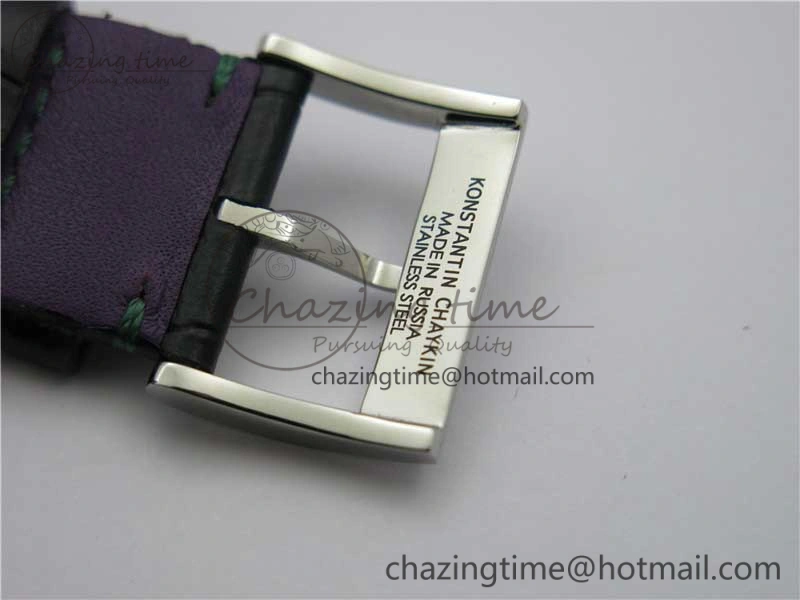 Konstantin Chaykin Joker SS TWF Best Edition Joker Dial Green Inner Bezel on Leather Strap NH35A V3