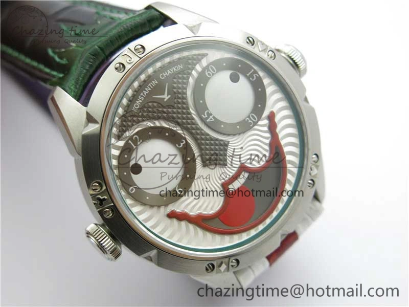 Konstantin Chaykin Joker SS TWF Best Edition Joker Dial Green Inner Bezel on Leather Strap NH35A V3