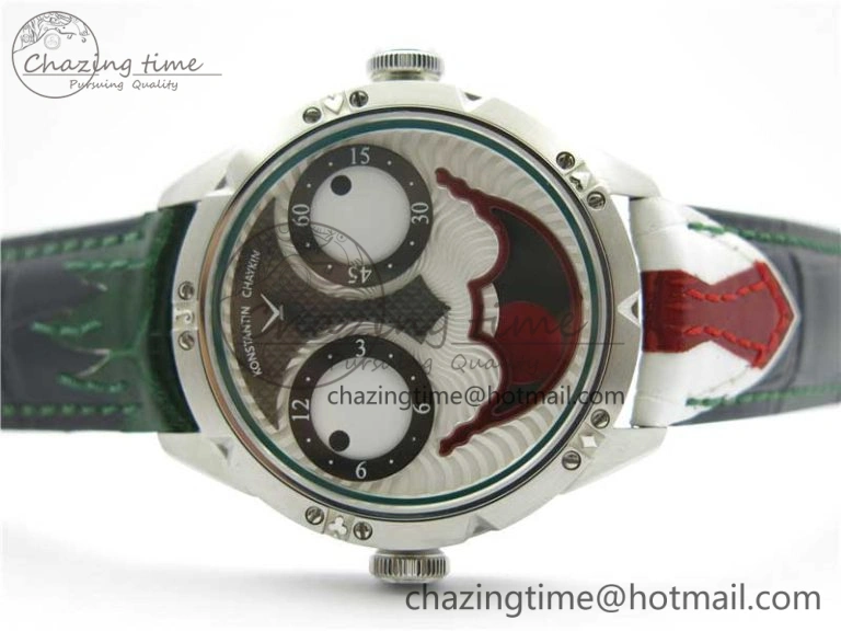 Konstantin Chaykin Joker SS TWF Best Edition Joker Dial Green Inner Bezel on Leather Strap NH35A V3