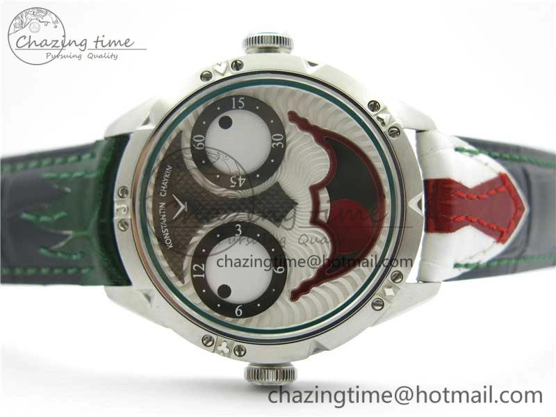 Konstantin Chaykin Joker SS TWF Best Edition Joker Dial Green Inner Bezel on Leather Strap NH35A V3
