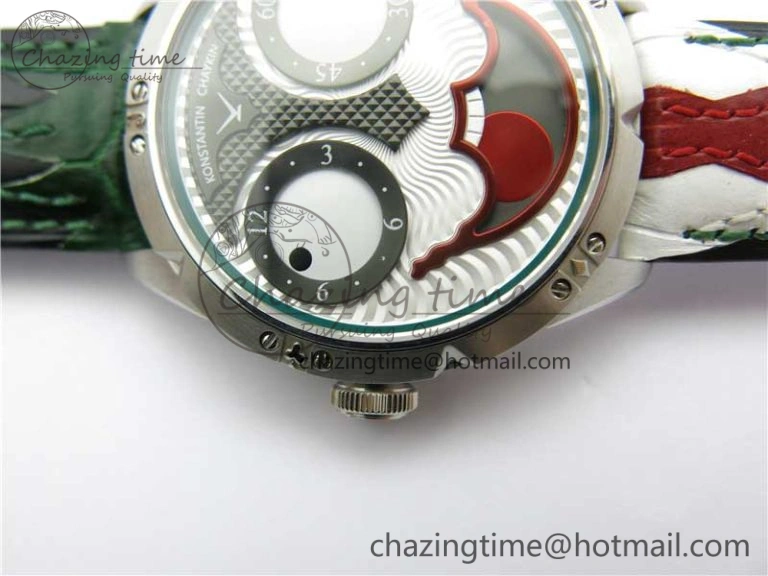 Konstantin Chaykin Joker SS TWF Best Edition Joker Dial Green Inner Bezel on Leather Strap NH35A V3