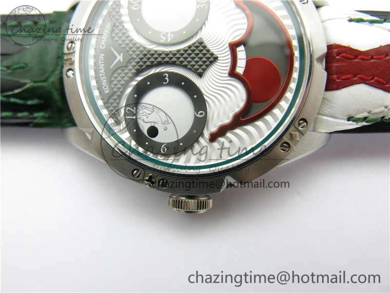 Konstantin Chaykin Joker SS TWF Best Edition Joker Dial Green Inner Bezel on Leather Strap NH35A V3