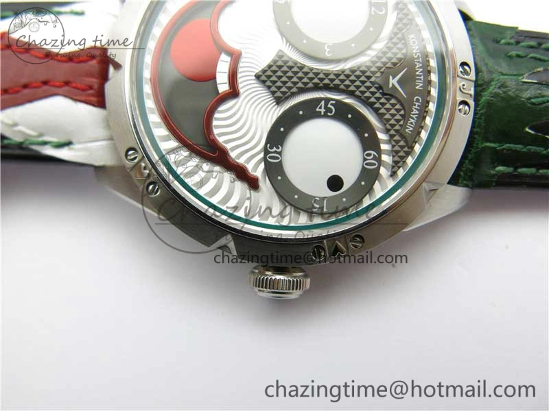 Konstantin Chaykin Joker SS TWF Best Edition Joker Dial Green Inner Bezel on Leather Strap NH35A V3