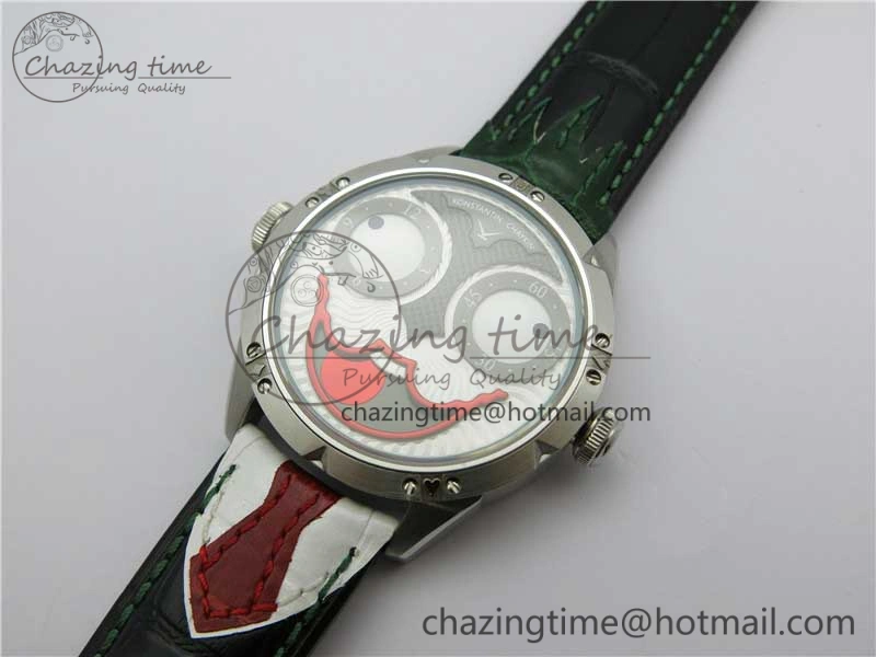 Konstantin Chaykin Joker SS TWF Best Edition Joker Dial Green Inner Bezel on Leather Strap NH35A V3