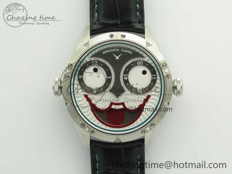 Konstantin Chaykin Joker SS TWF Best Edition Joker Dial Green Inner Bezel on Leather Strap NH35A V3