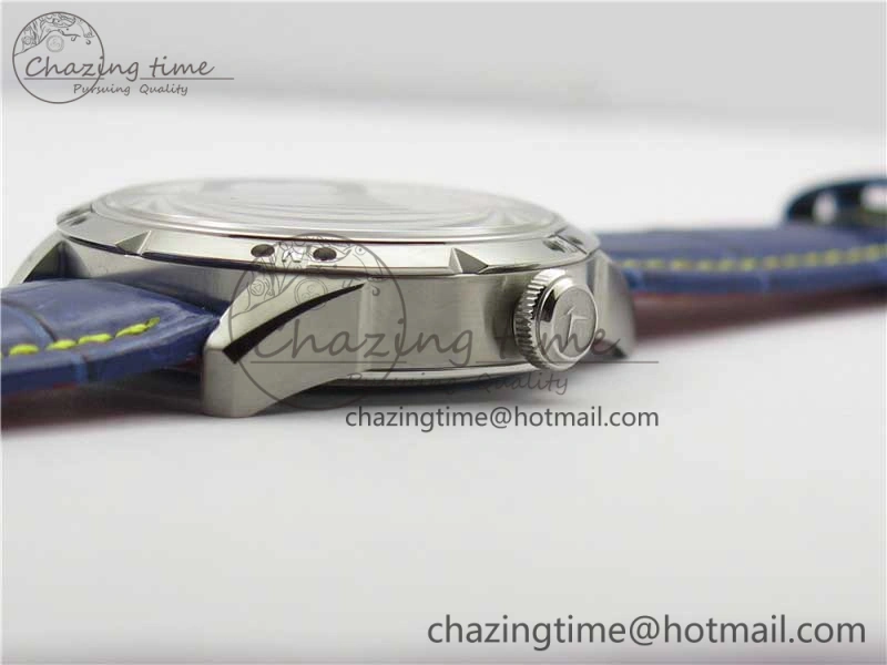 Konstantin Chaykin Joker SS TWF Best Edition White Dial Yellow Inner Bezel on Blue Leather Strap NH35A