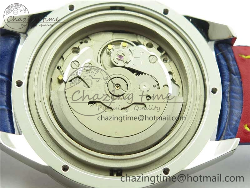 Konstantin Chaykin Joker SS TWF Best Edition White Dial Yellow Inner Bezel on Blue Leather Strap NH35A