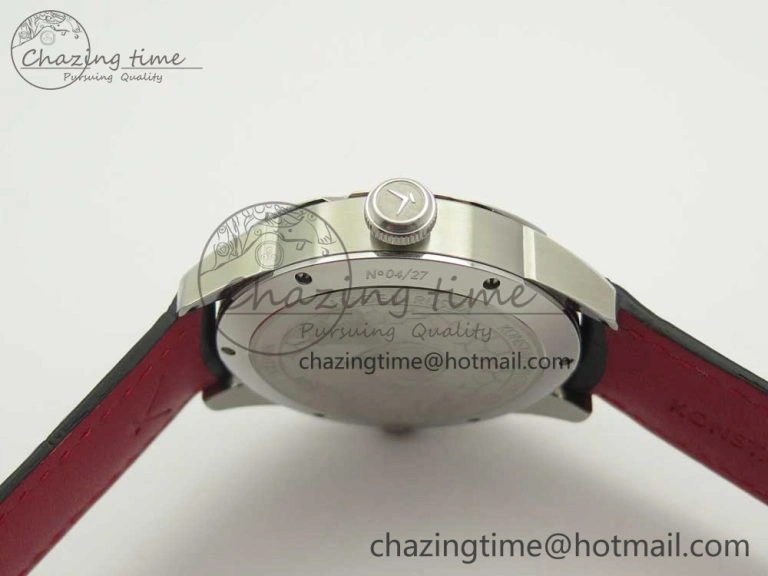 Konstantin Chaykin Joker SS White Joker Dial on Black Leather Strap NH35A