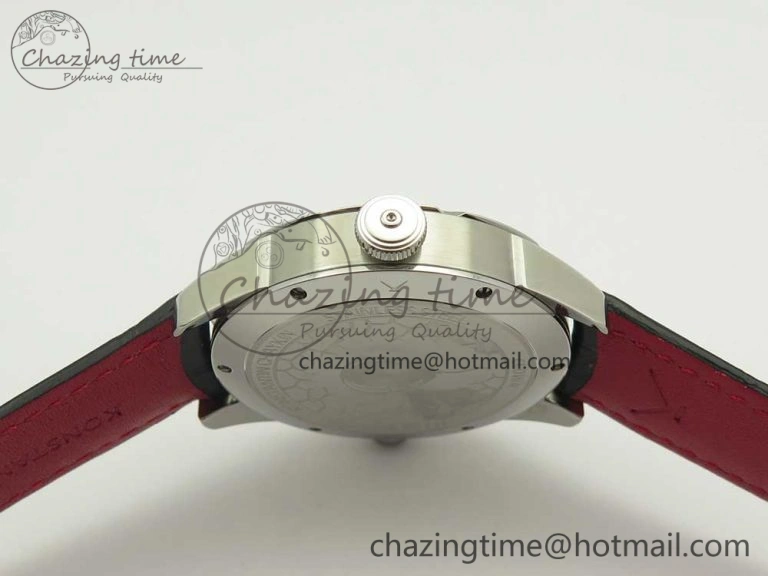 Konstantin Chaykin Joker SS White Joker Dial on Black Leather Strap NH35A