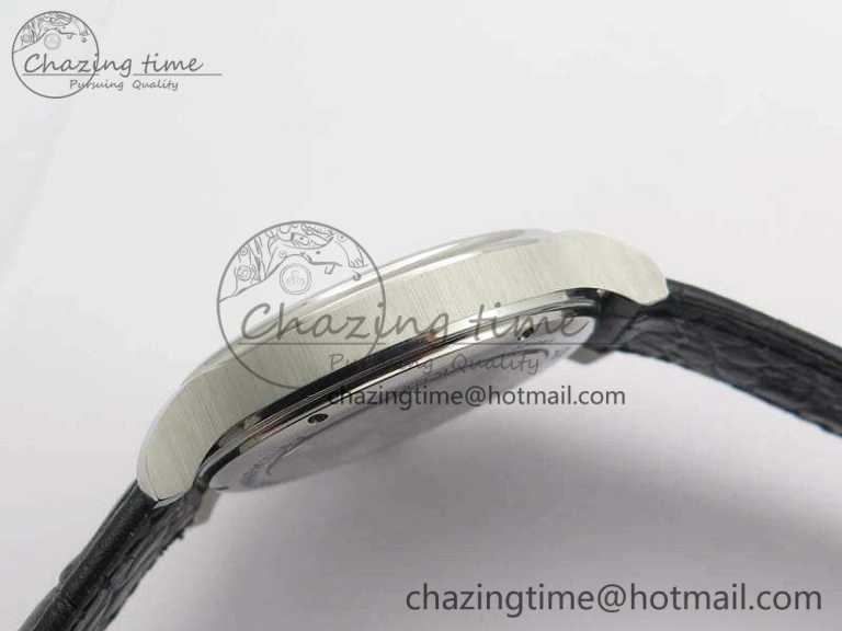 L.U.C 168544-3002 SS FKF 1:1 Best Edition Silver Dial On Black Leather Strap L.U.C 1.010.