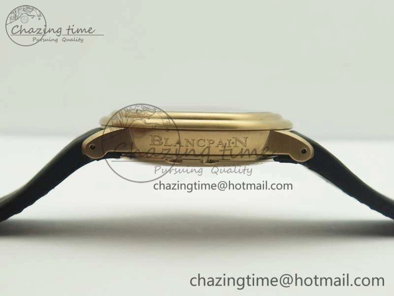 LEMAN 2850B RG 1:1 Best Edition Black Dial On Black Rubber Strap Cal.6950