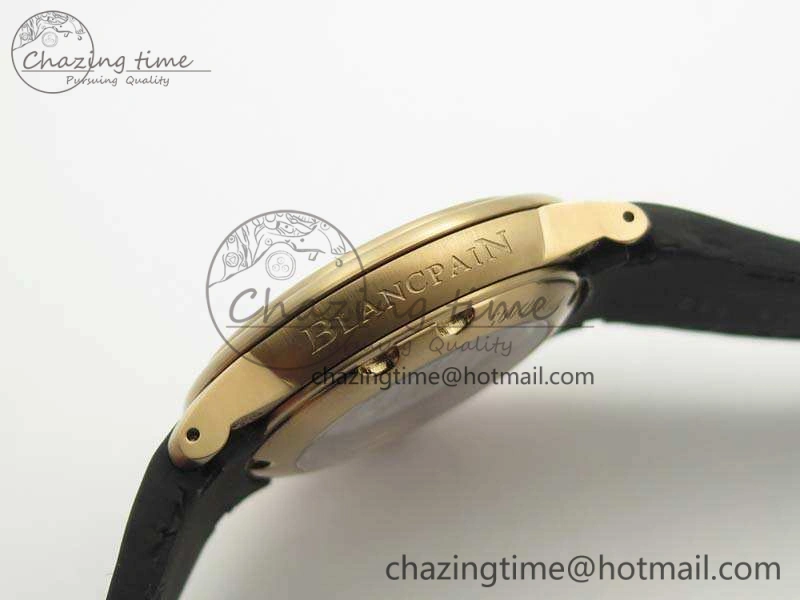 LEMAN 2850B RG 1:1 Best Edition Black Dial On Black Rubber Strap Cal.6950