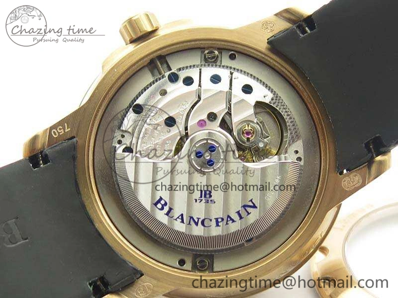 LEMAN 2850B RG 1:1 Best Edition Black Dial On Black Rubber Strap Cal.6950