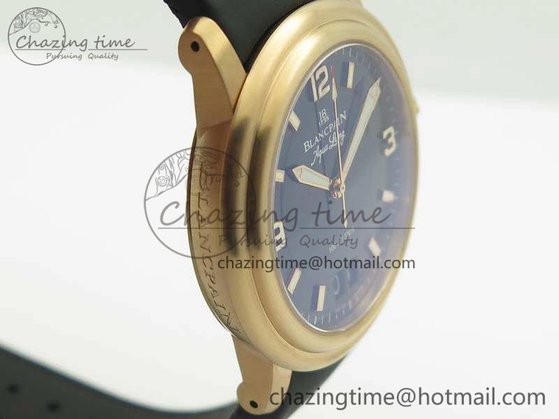 LEMAN 2850B RG 1:1 Best Edition Black Dial On Black Rubber Strap Cal.6950