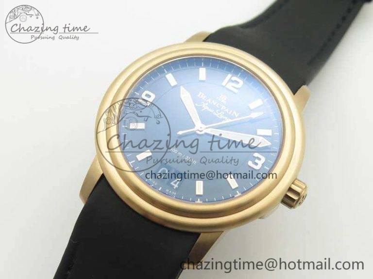 LEMAN 2850B RG 1:1 Best Edition Black Dial On Black Rubber Strap Cal.6950