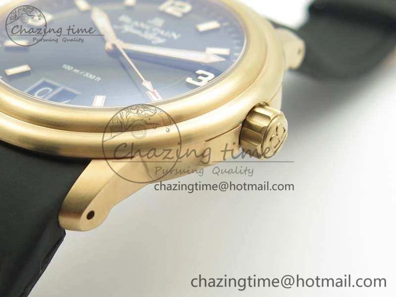 LEMAN 2850B RG 1:1 Best Edition Black Dial On Black Rubber Strap Cal.6950