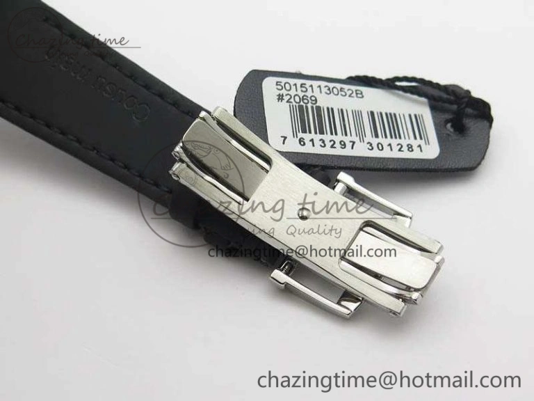 LEMAN 2850B SS 1:1 Best Edition Black Dial Numeral Markers On Black Rubber Strap Cal.6950