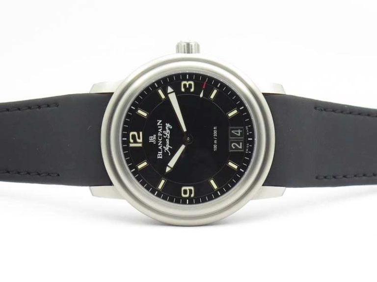 LEMAN 2850B SS 1:1 Best Edition Black Dial On Black Rubber Strap Cal.6950