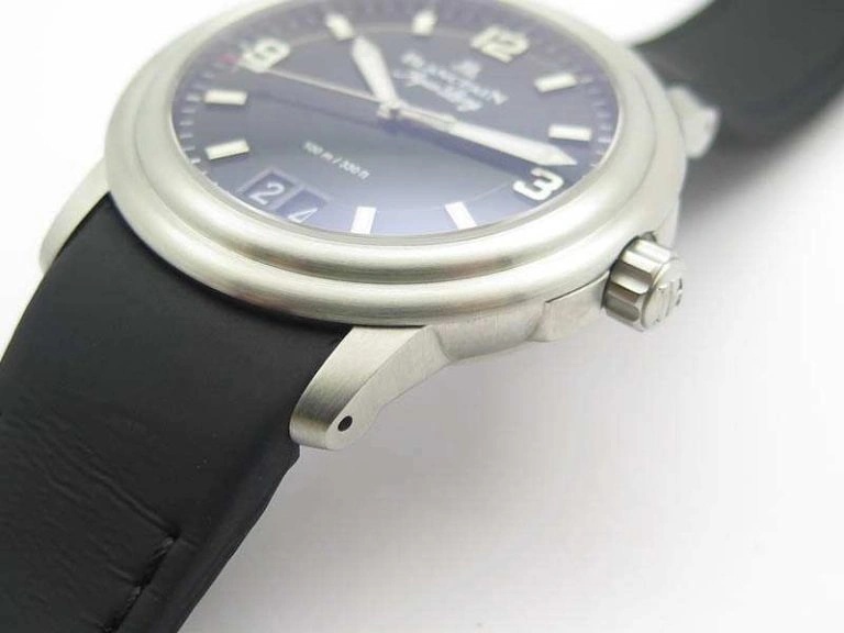 LEMAN 2850B SS 1:1 Best Edition Black Dial On Black Rubber Strap Cal.6950
