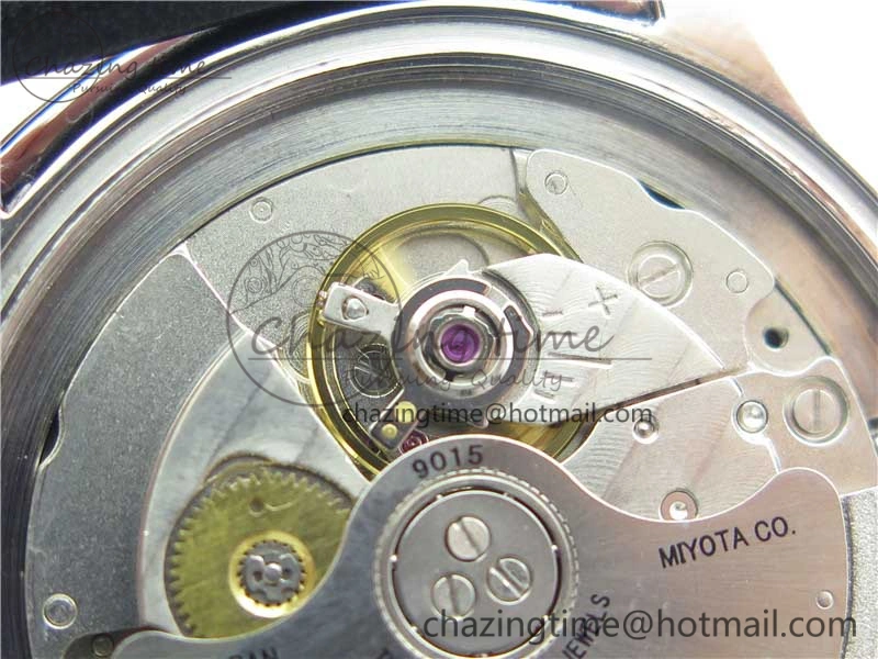 LEMAN Automatic SS 3AF Best Edition Black Dial on Black Leather Strap MIYOTA 9015
