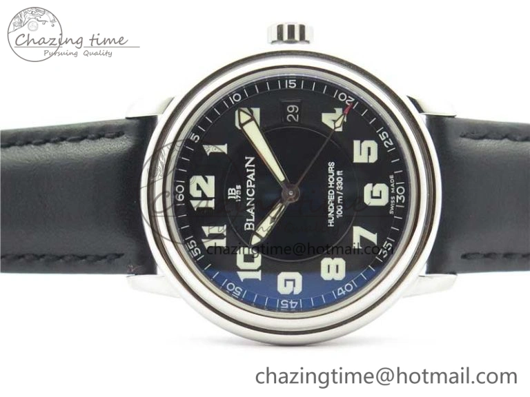 LEMAN Automatic SS 3AF Best Edition Black Dial on Black Leather Strap MIYOTA 9015