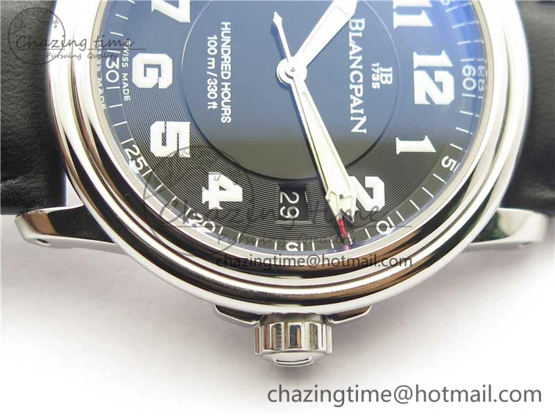 LEMAN Automatic SS 3AF Best Edition Black Dial on Black Leather Strap MIYOTA 9015