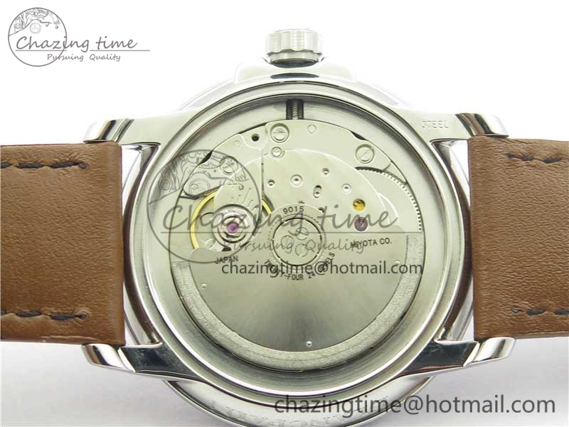 LEMAN Automatic SS 3AF Best Edition Black Dial on Brown Leather Strap MIYOTA 9015