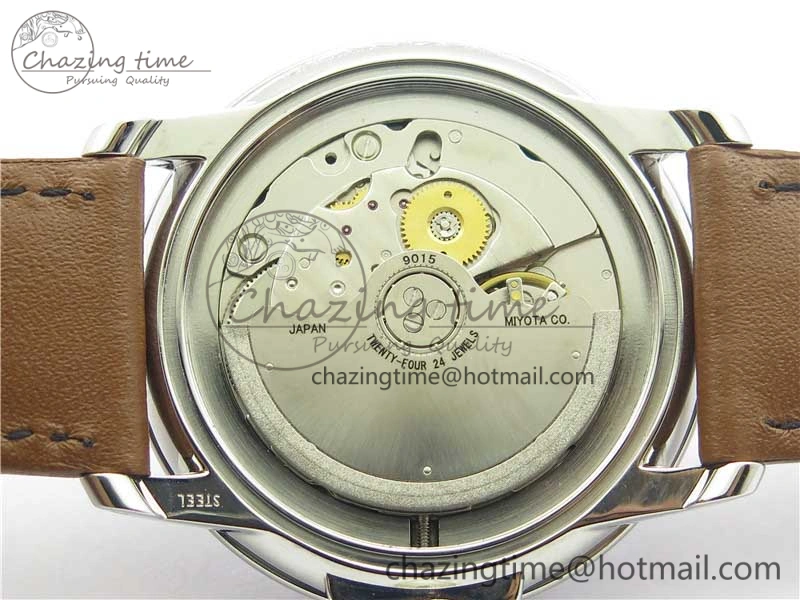 LEMAN Automatic SS 3AF Best Edition Black Dial on Brown Leather Strap MIYOTA 9015