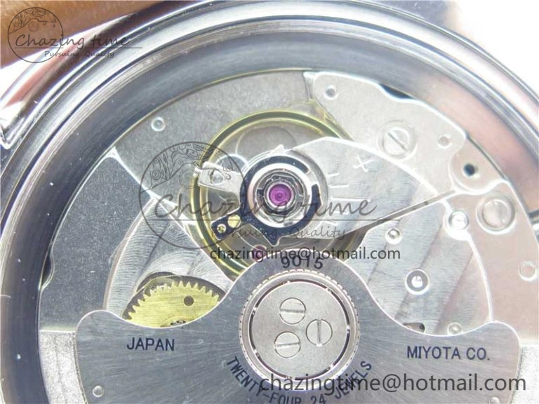 LEMAN Automatic SS 3AF Best Edition Black Dial on Brown Leather Strap MIYOTA 9015