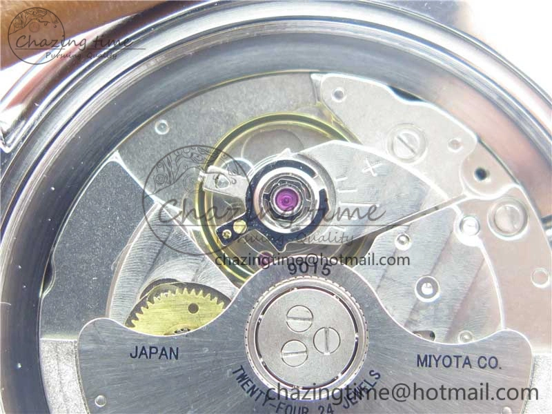 LEMAN Automatic SS 3AF Best Edition Black Dial on Brown Leather Strap MIYOTA 9015