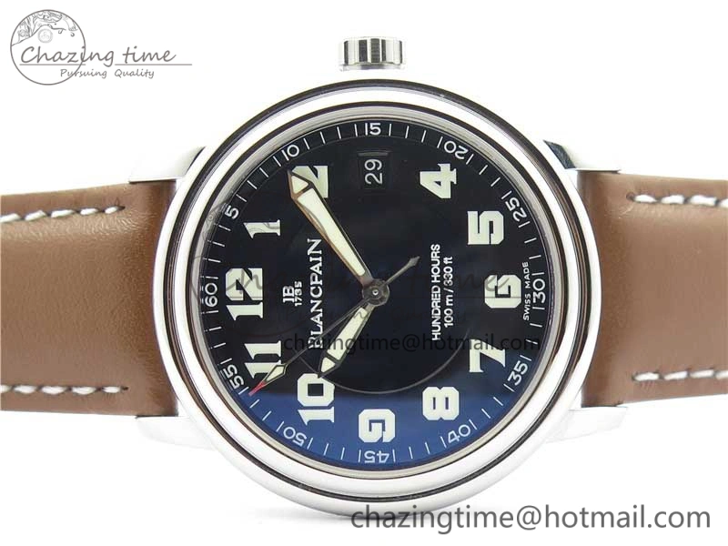 LEMAN Automatic SS 3AF Best Edition Black Dial on Brown Leather Strap MIYOTA 9015