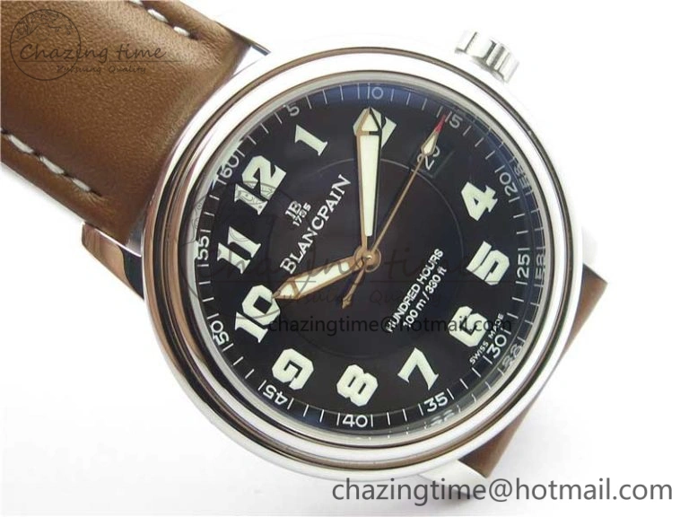 LEMAN Automatic SS 3AF Best Edition Black Dial on Brown Leather Strap MIYOTA 9015