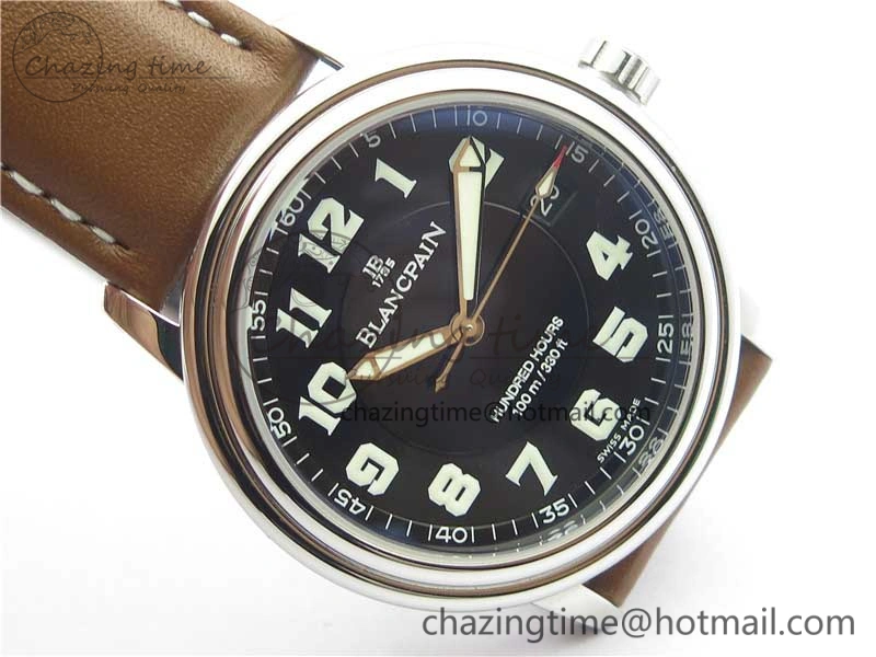 LEMAN Automatic SS 3AF Best Edition Black Dial on Brown Leather Strap MIYOTA 9015