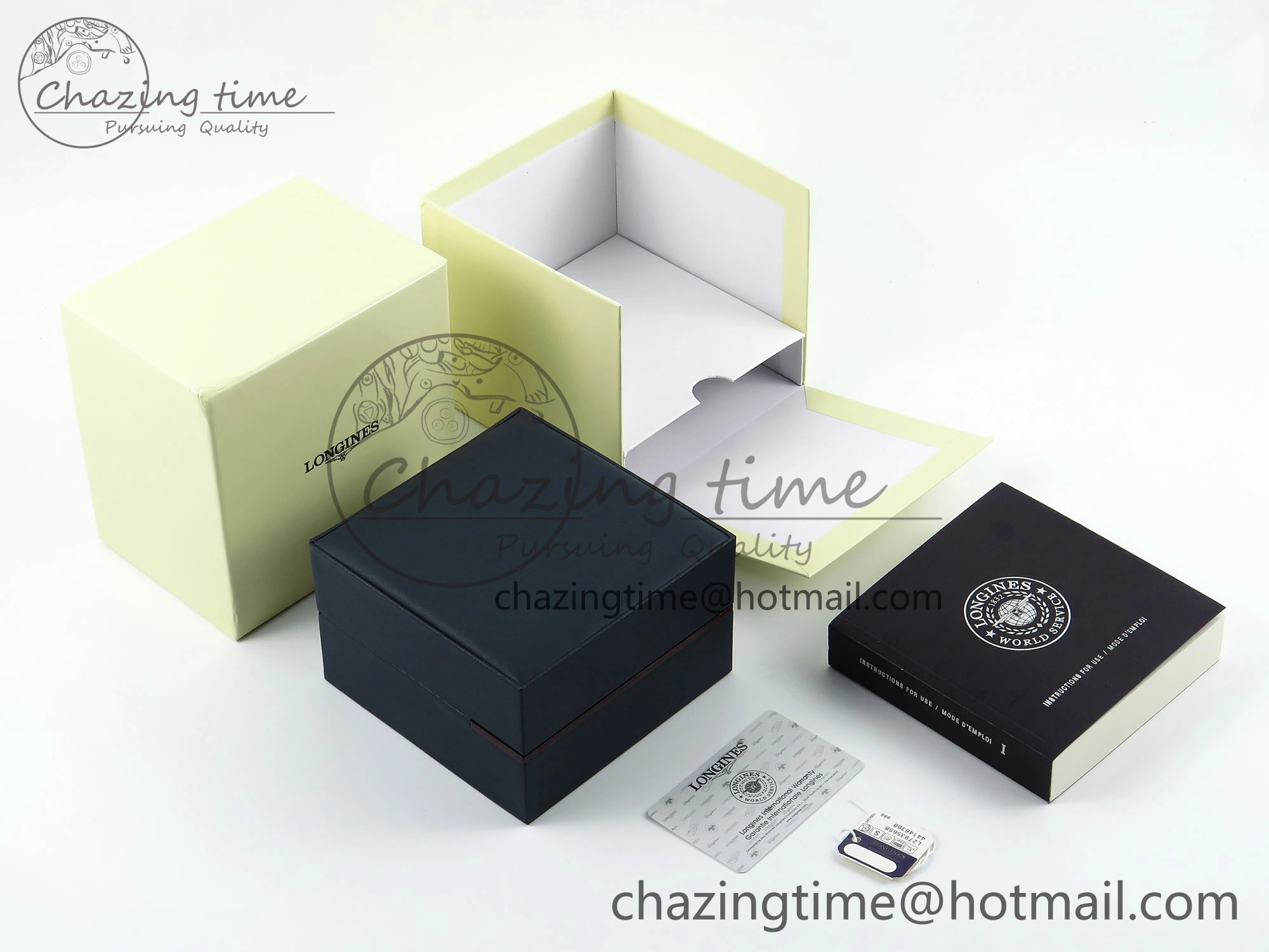 LONGINES BOXSET WITH CARD & PAPERS