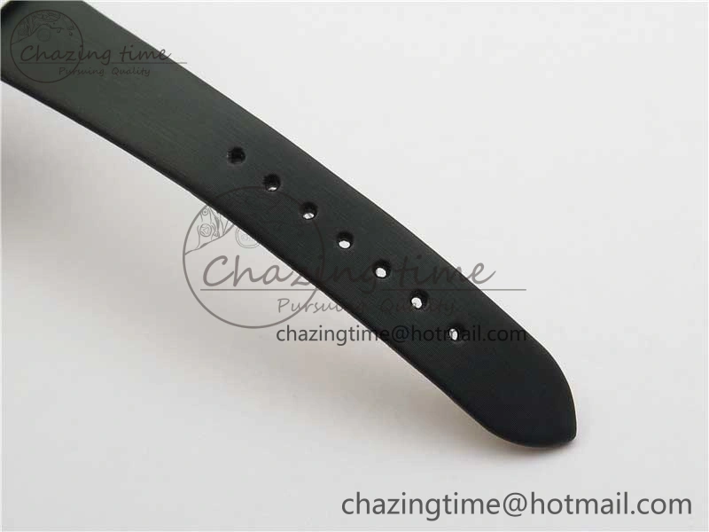 Ladies’ De Ville Trésor Diamond SS 3AF 1:1 Best Edition White MOP Dial RG Markers On Black Fabric strap Swiss Quartz