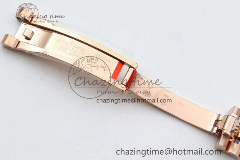 Lady DateJust 28 RG TWF 1:1 Best Edition Brown Dial Diamonds Markers on Jubilee Bracelet NH05