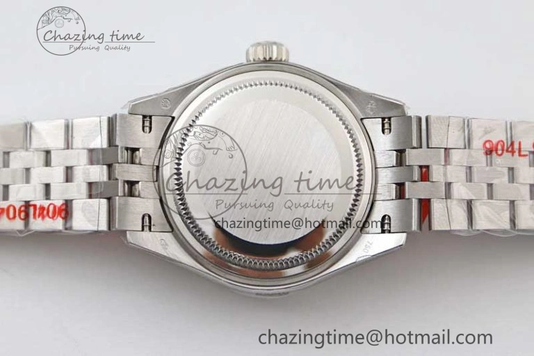 Lady DateJust 28 SS TWF 1:1 Best Edition 904L Steel Pink Dial Roman Markers on President Bracelet NH05