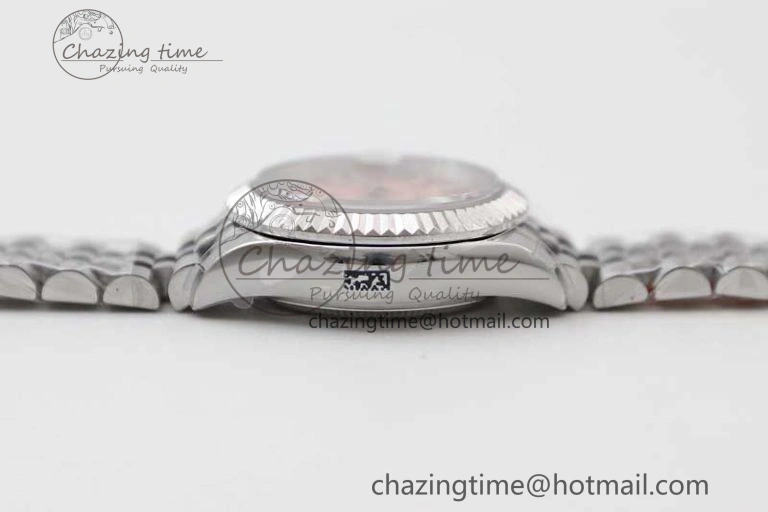 Lady DateJust 28 SS TWF 1:1 Best Edition 904L Steel Pink Dial on President Bracelet NH05