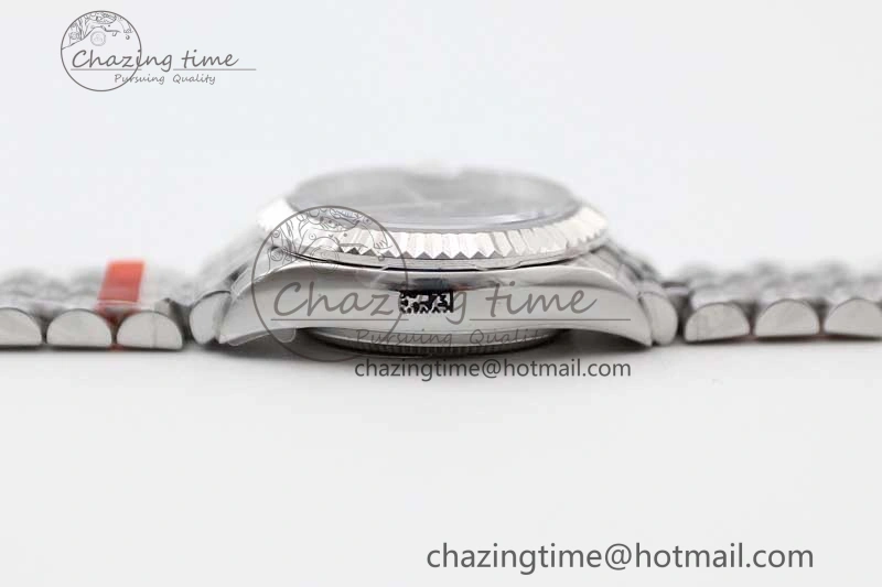 Lady DateJust 28 SS TWF 1:1 Best Edition 904L Steel Purple Dial Roman Markers on President Bracelet NH05