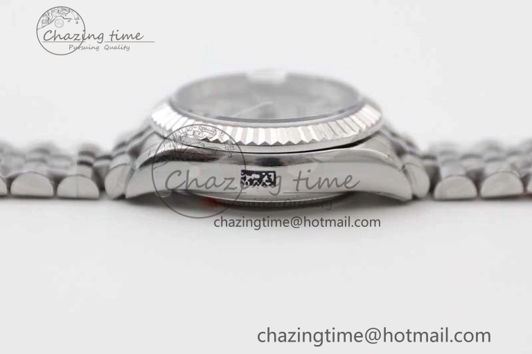 Lady DateJust 28 SS TWF 1:1 Best Edition 904L Steel Silver Dial Roman Markers on President Bracelet NH05