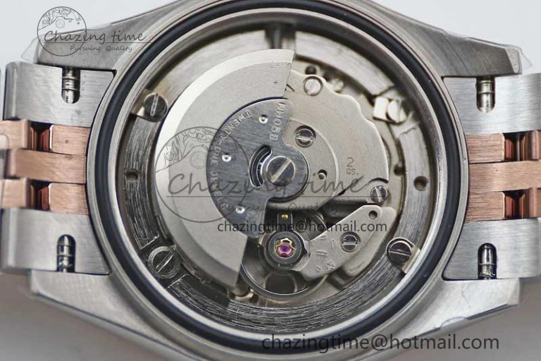 Lady DateJust 28 SS RG TWF 1:1 Best Edition Purple Dial Roman Markers on Jubilee Bracelet NH05