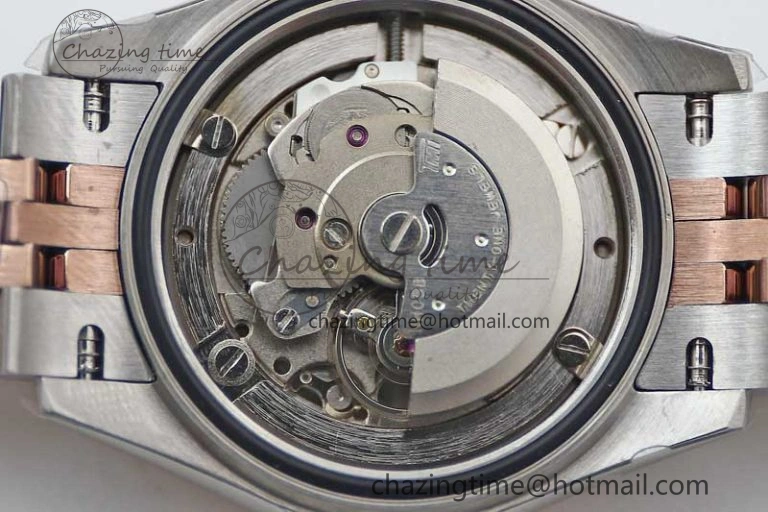 Lady DateJust 28 SS RG TWF 1:1 Best Edition Purple Dial Roman Markers on Jubilee Bracelet NH05