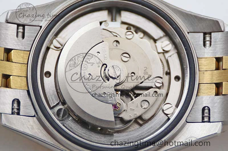 Lady DateJust 28 SS YG TWF Diamonds Bezel 1:1 Best Edition Gold Dial Diam Roman Markers on Jubilee Bracelet NH05