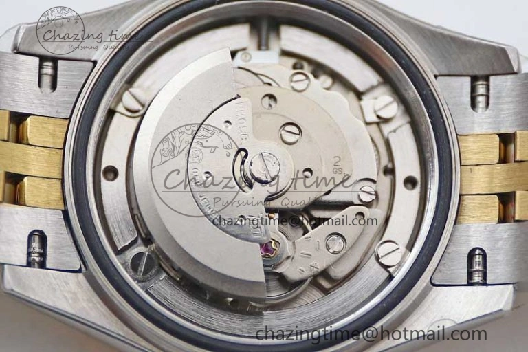 Lady DateJust 28 SS YG TWF Diamonds Bezel 1:1 Best Edition Gold Dial Diamond Markers on Jubilee Bracelet NH05