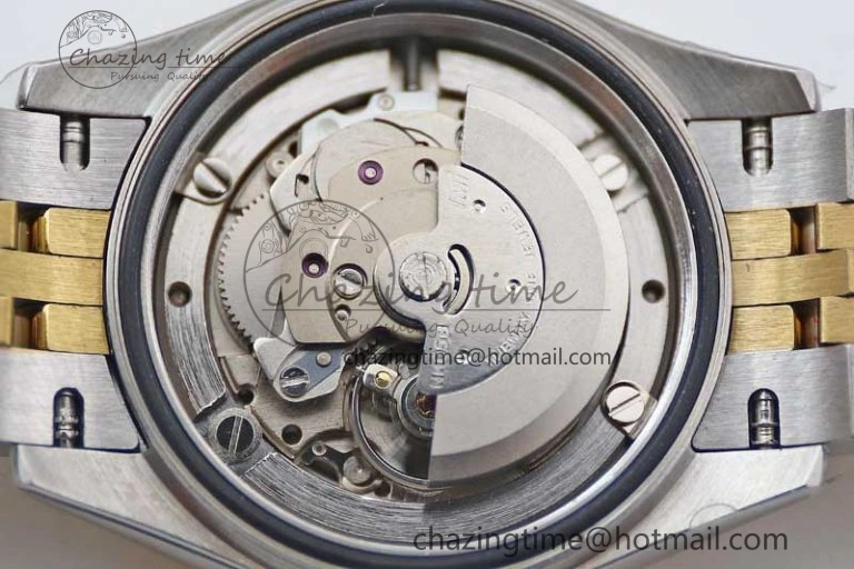Lady DateJust 28 SS YG TWF Diamonds Bezel 1:1 Best Edition Gold Dial Diamond Markers on Jubilee Bracelet NH05