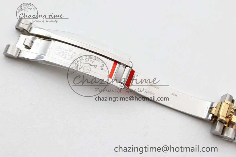 Lady DateJust 28 SS YG TWF Diamonds Bezel 1:1 Best Edition White MOP Dial Diamond Markers on Jubilee Bracelet NH05