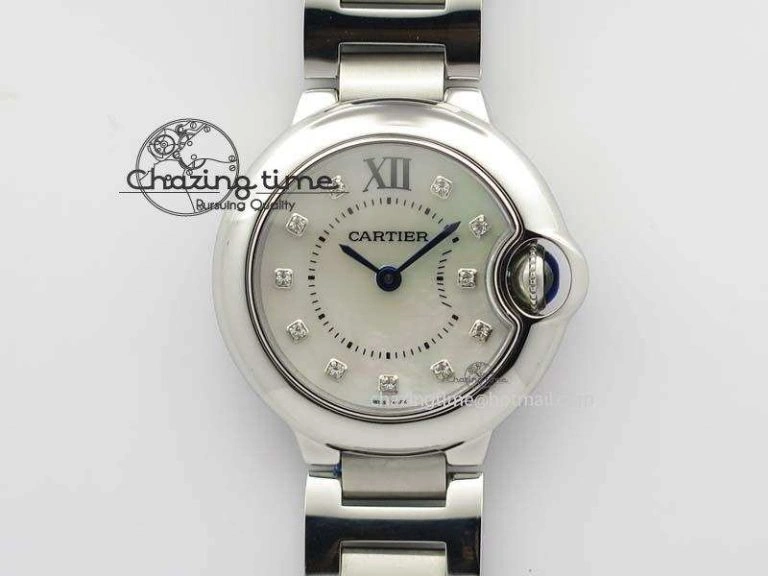 Lady Féerie Full Diamonds Case 5GF Best Edition Blue Dial on Leather Strap Quartz