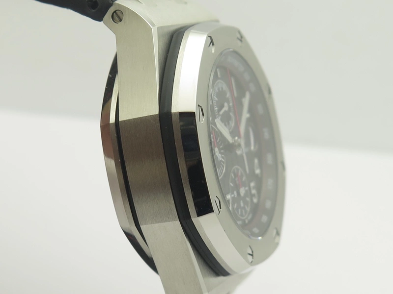 Lady Royal Oak 33mm 15000 SS JF 1:1 Best Edition White Textured Dial On SS Bracelet Ronda Quartz