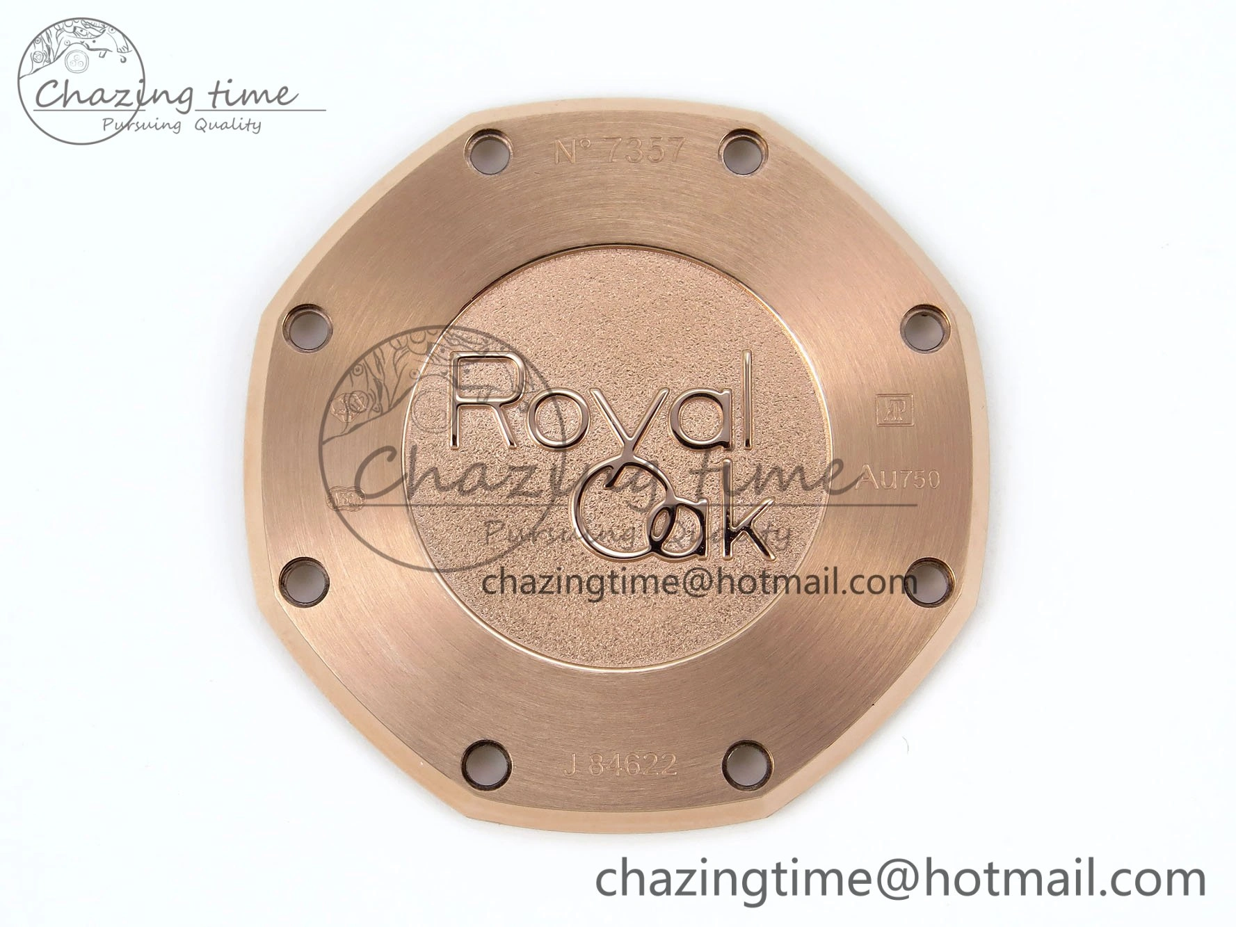 Lady Royal Oak 33mm 67651 RG ZF 1:1 Best Edition Blue Textured Dial on RG Bracelet RONDA Quartz
