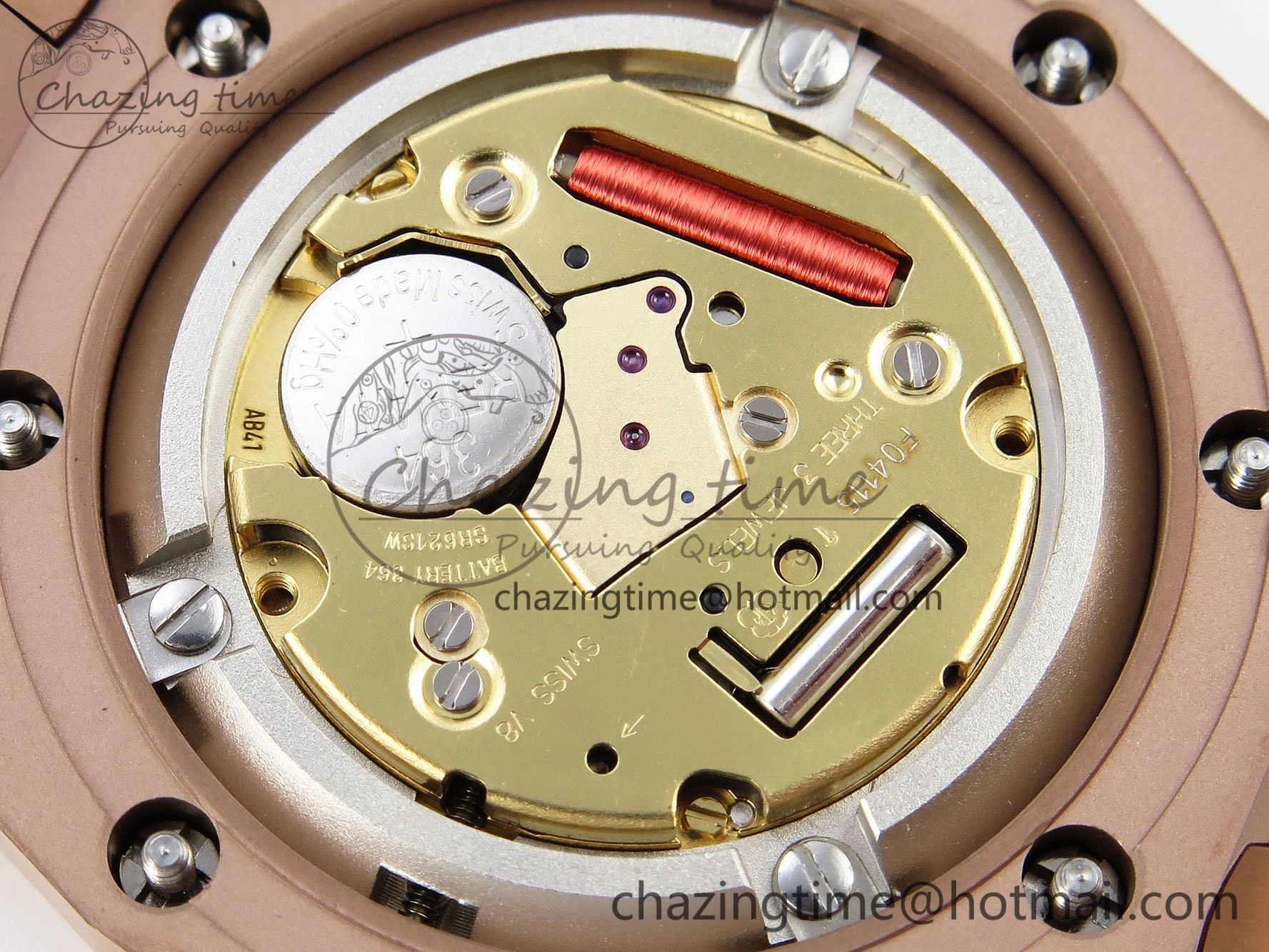 Lady Royal Oak 33mm 67651 RG ZF 1:1 Best Edition RG Textured Dial on RG Bracelet RONDA Quartz